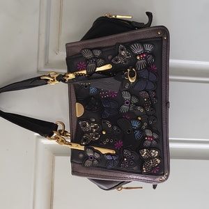 Coach  Dreamer with Butterfly Applique and Snake Skin Deatail